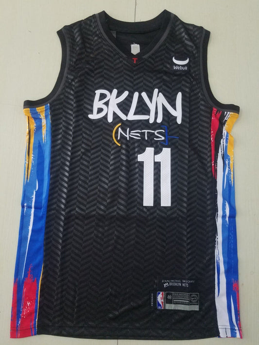 Men's Brooklyn Nets Kyrie Irving Black 2020/21 Swingman Jersey - City Edition