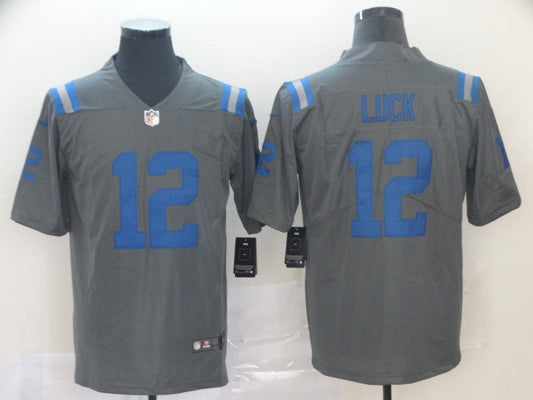 Men's Indianapolis Colts Andrew Luck Gray Game Jersey