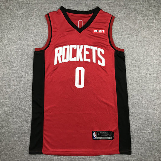 Men's Houston Rockets Russell Westbrook #0 NBA Red Swingman Jersey