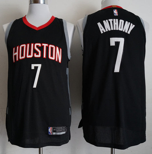 Men's Houston Rockets Carmelo Anthony #7 NBA Black Swingman Jersey
