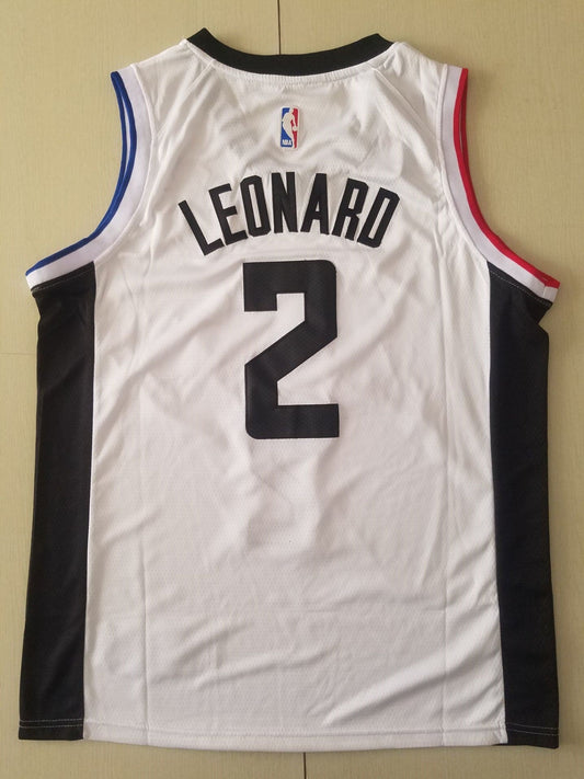 Men's LA Clippers Kawhi Leonard #2 NBA White Swingman Player Jersey