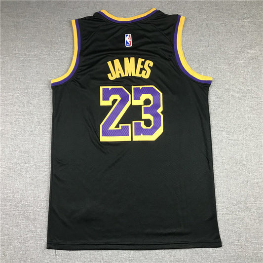 Men's Los Angeles Lakers LeBron James Black 2020/21 Swingman Player Jersey
