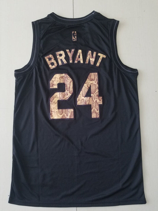 Men's Los Angeles Lakers Kobe Bryant #24 Black Swingman Player Jersey