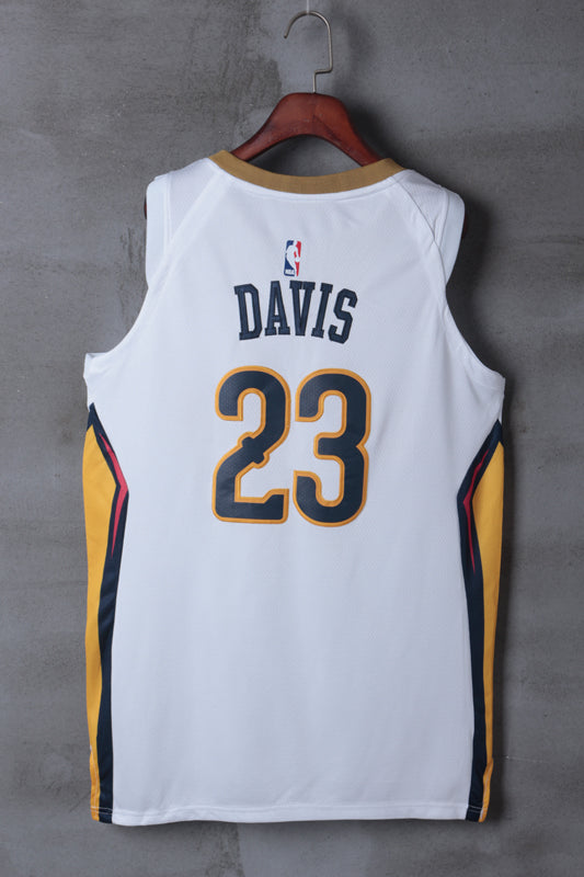 Weißes Swingman-Spielertrikot der New Orleans Pelicans Anthony Davis #23 NBA für Herren