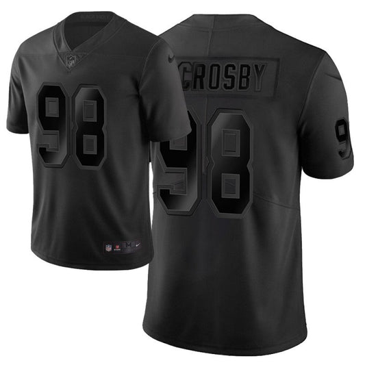 Men's Las Vegas Raiders Maxx Crosby #98 Black City Edition Game Jersey