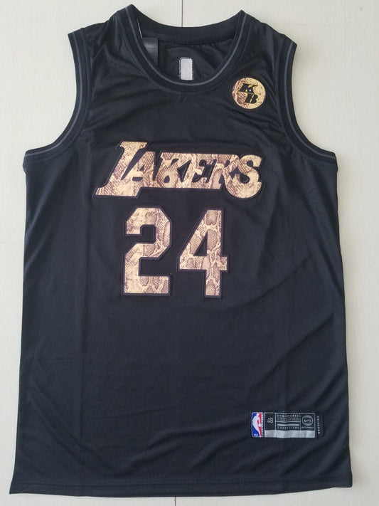 Men's Los Angeles Lakers Kobe Bryant #24 Black Swingman Player Jersey