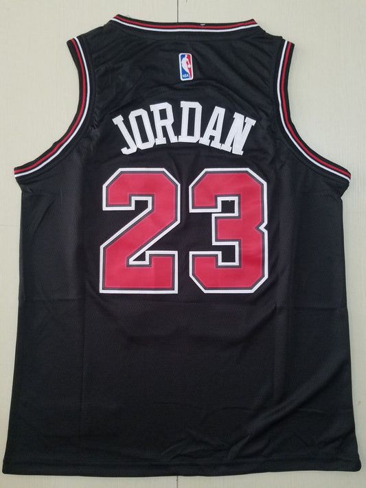 Men's Chicago Bulls Michael Jordan #23 Black Fast Break Replica Player Jersey