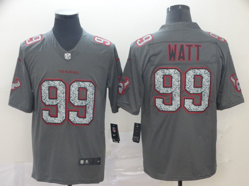 Men's Houston Texans J.J. Watt #99 Gray Player Game Jersey