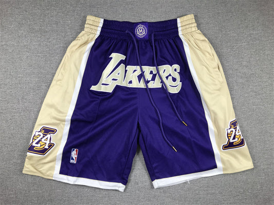 Men's Los Angeles Lakers Purple Hall of Fame Pocket Shorts