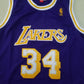 Men's Los Angeles Lakers Shaquille O'Neal #34 Purple 1996-97 Classics Jersey