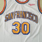 Men's Golden State Warriors Stephen Curry #30 White Classic Player Jersey