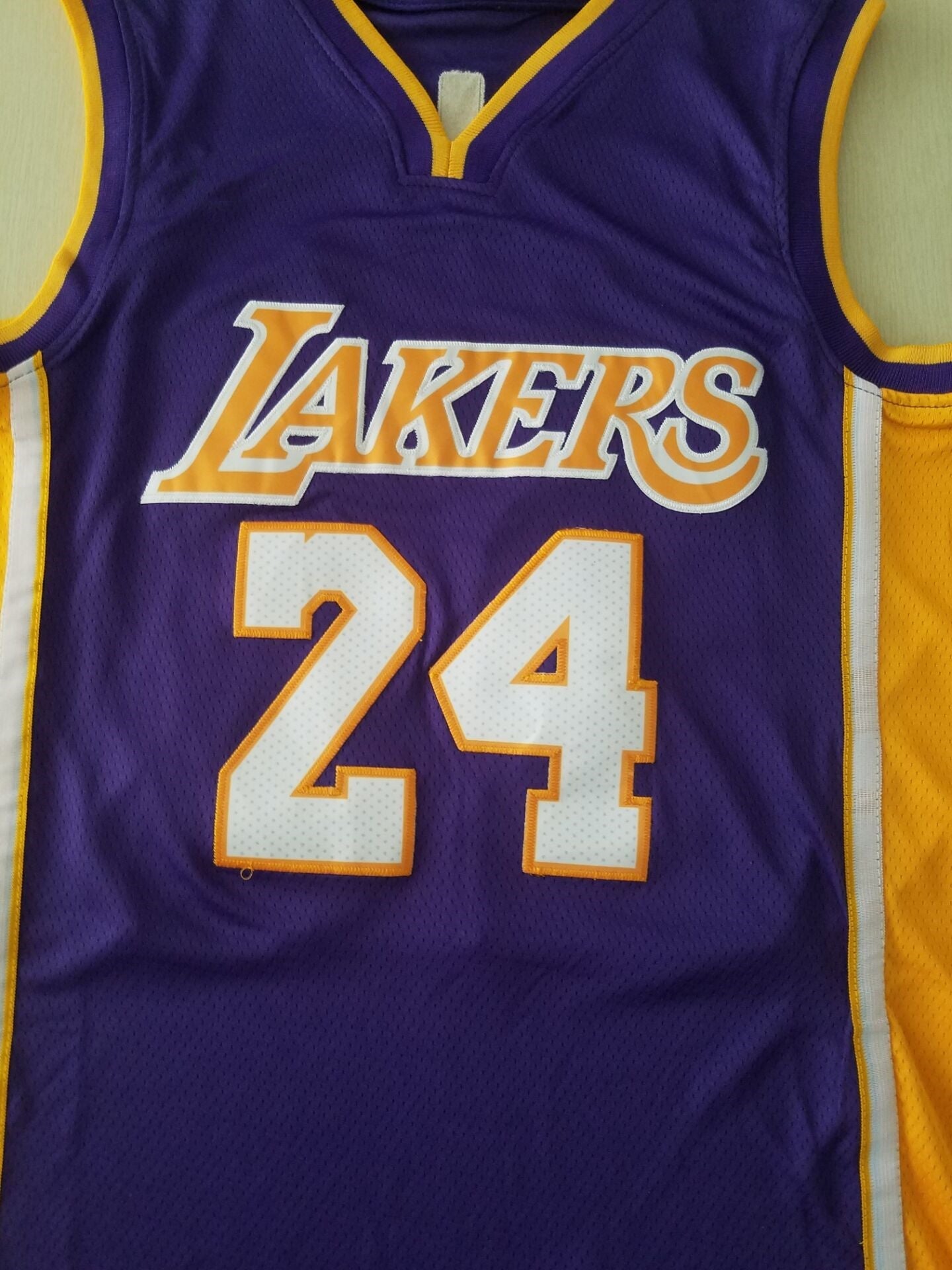 Men's Los Angeles Lakers Kobe Bryant #24 Purple Swingman Player Jersey