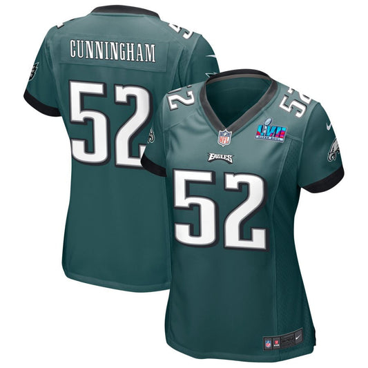 Zach Cunningham Philadelphia Eagles Nike Women's Super Bowl LVII Game Jersey - Midnight Green