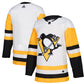 Weißes adidas White Away Authentic Blank-Trikot der Pittsburgh Penguins für Herren