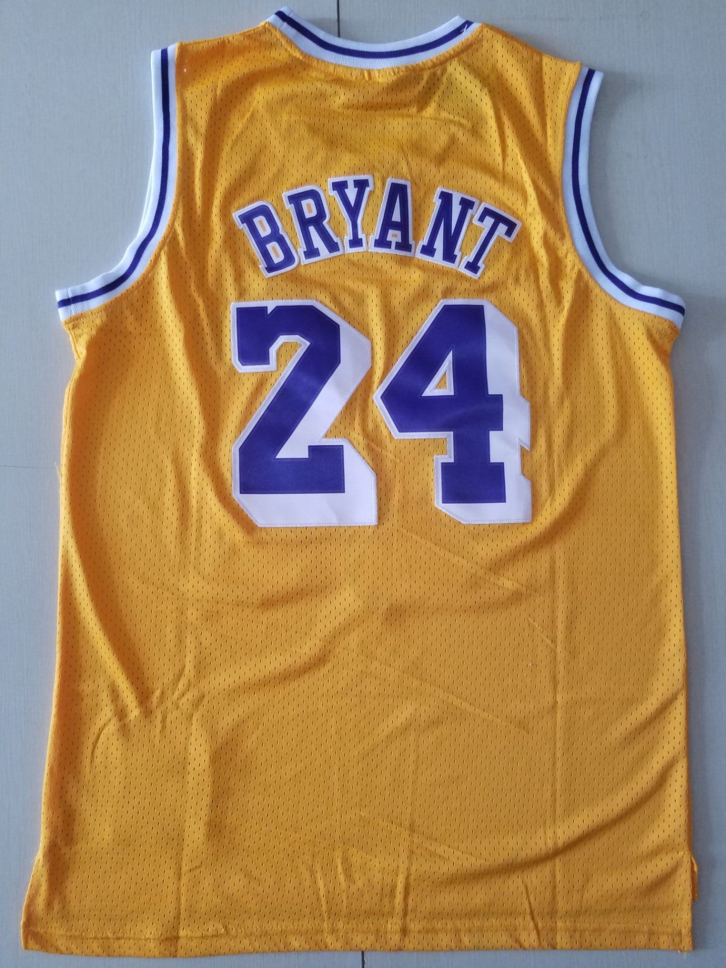 Kobe Bryant Los Angeles Lakers #24 NBA Jersey - Retro Yellow