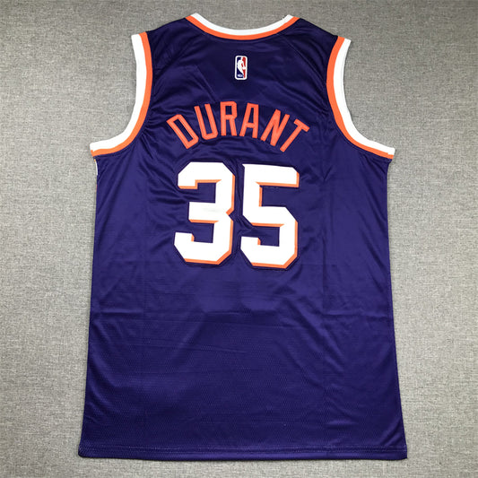 Men's Phoenix Suns Kevin Durant #35 Purple 2023/24 Fast Break Replica Jersey - Icon Edition