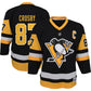 Youth Pittsburgh Penguins Sidney Crosby Black Captain Patch Home Replica Player Jersey