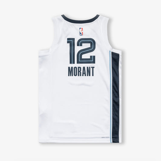 Ja Morant Memphis Grizzlies Association Edition Swingman-Trikot – Weiß 