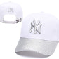 Mütze der New York Yankees in Weiß und Silber