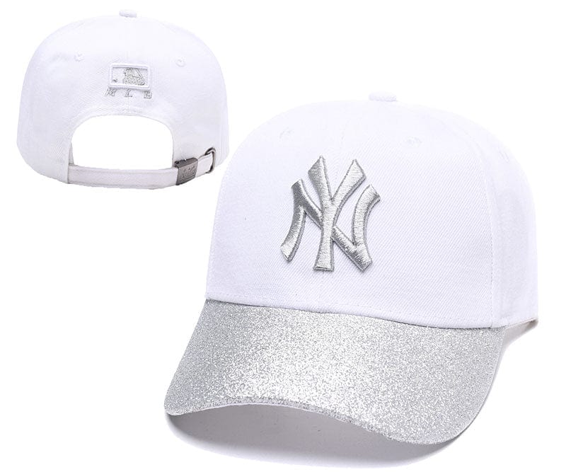 New York Yankees hat white silver