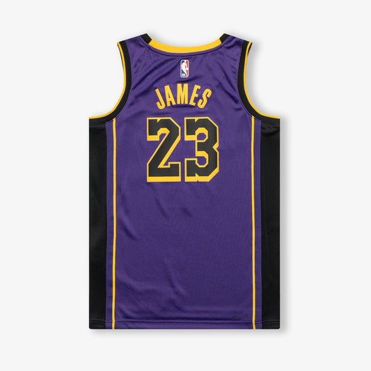 LeBron James Los Angeles Lakers Statement Edition Swingman Jersey - Purple