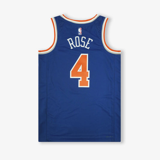 Derrick Rose New York Knicks Icon Edition Swingman-Trikot – Blau