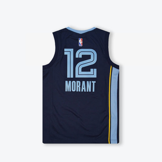 Ja Morant Memphis Grizzlies Icon Edition Swingman-Trikot für Jugendliche – Marineblau