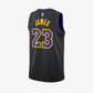 LeBron James Los Angeles Lakers 2024 City Edition Swingman Jersey - Black