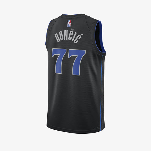 Luka Doncic Dallas Mavericks 2024 City Edition Swingman-Trikot – Schwarz
