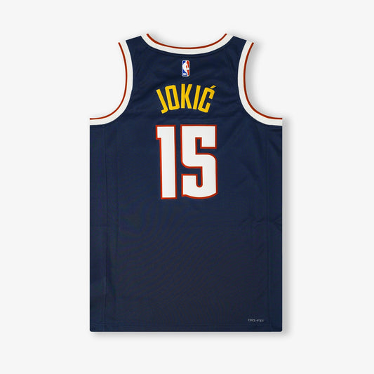 Nikola Jokic Denver Nuggets Icon Edition Swingman-Trikot – Marineblau