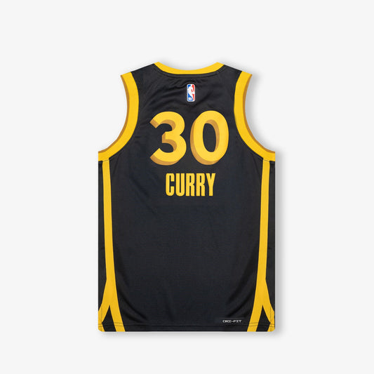 Stephen Curry Golden State Warriors 2024 City Edition Youth Swingman Jersey - Black