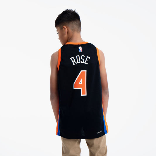 Derrick Rose New York Knicks 2023 City Edition Youth NBA Swingman Jersey