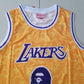 Men's Los Angeles Lakers Yellow 1996-97 Hardwood Classics Swingman Jersey