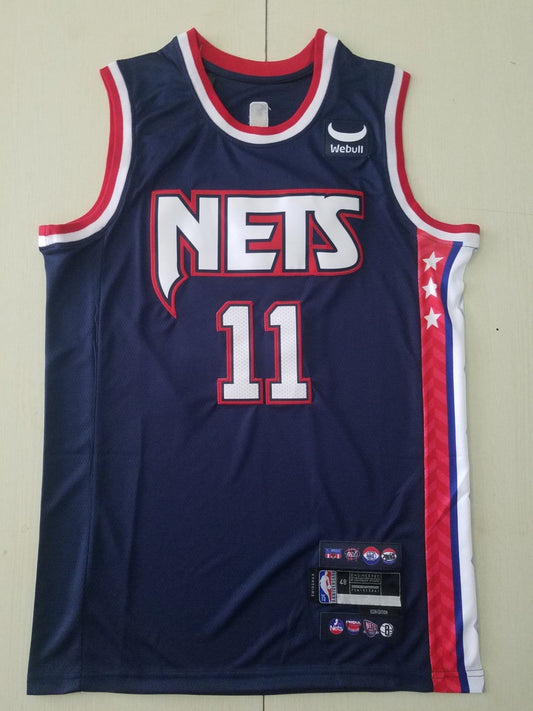 Men's Brooklyn Nets Kyrie Irving Navy 2021/22 Swingman Jersey - City Edition