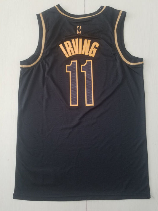 Men's Brooklyn Nets Kyrie Irving #11 NBA Black Swingman Player Jersey