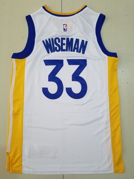 Men's Golden State Warriors James Wiseman White Fast Break Replica Player Jersey