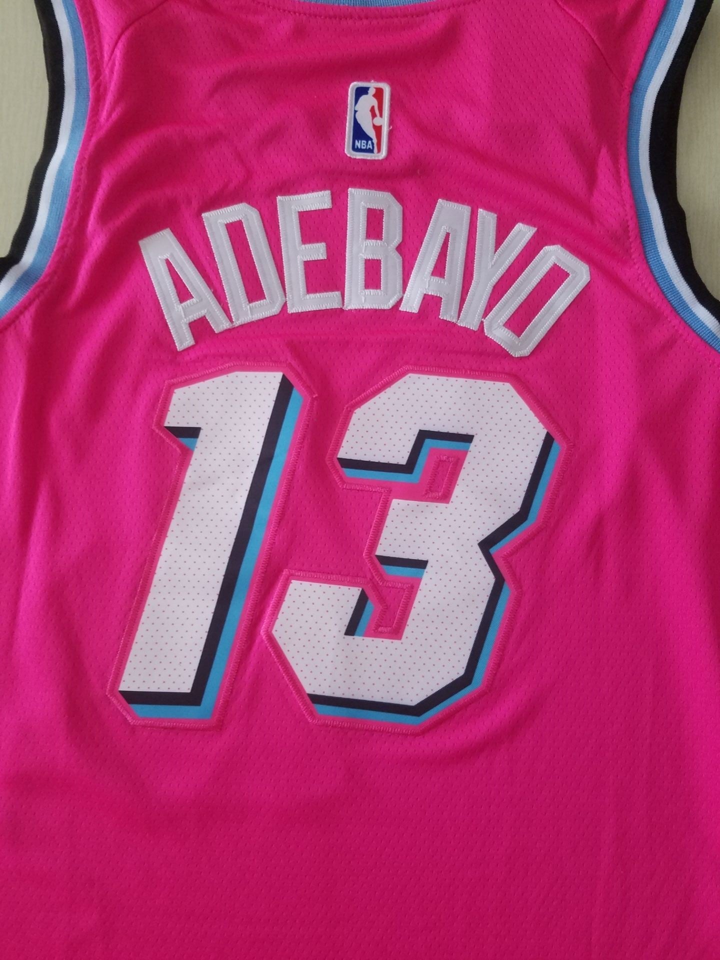 Men's Miami Heat Bam Adebayo #13 Pink Swingman Player Jersey