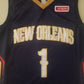 Men's New Orleans Pelicans Zion Williamson #1 NBA Dark Blue Swingman Jersey