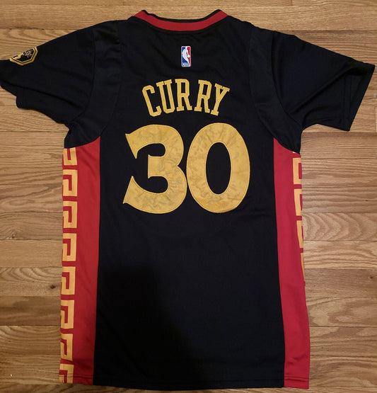 Men's Golden State Warriors Stephen Curry #30 Chinese New Year Jersey