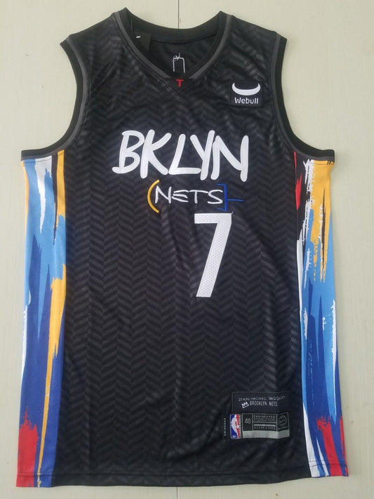 Men's Brooklyn Nets Kevin Durant Black 2020/21 Swingman Jersey ¡§C City Edition