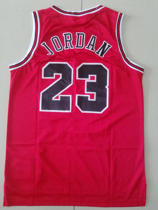 Men's Chicago Bulls Michael Jordan Red 1997-98 Classics Rookie Authentic Jersey