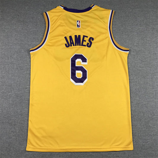 Men's Los Angeles Lakers LeBron James #6 Gold 2022/23 Swingman Jersey - Icon Edition