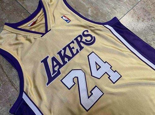 Kobe Bryant Los Angeles Lakers Gold Jersey