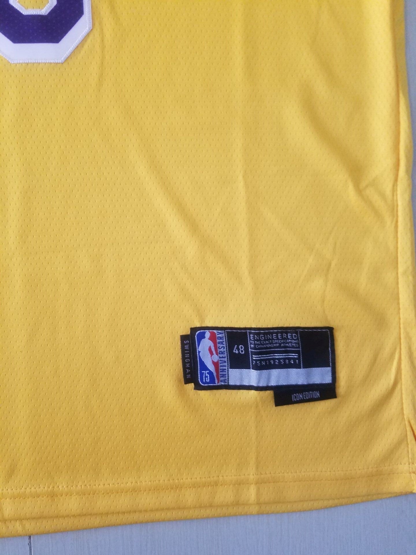 Men's Los Angeles Lakers LeBron James #6 NBA Yellow Jersey