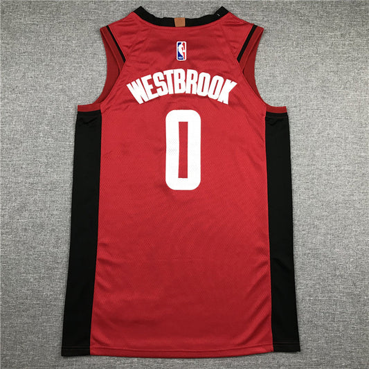 Men's Houston Rockets Russell Westbrook #0 NBA Red Swingman Jersey