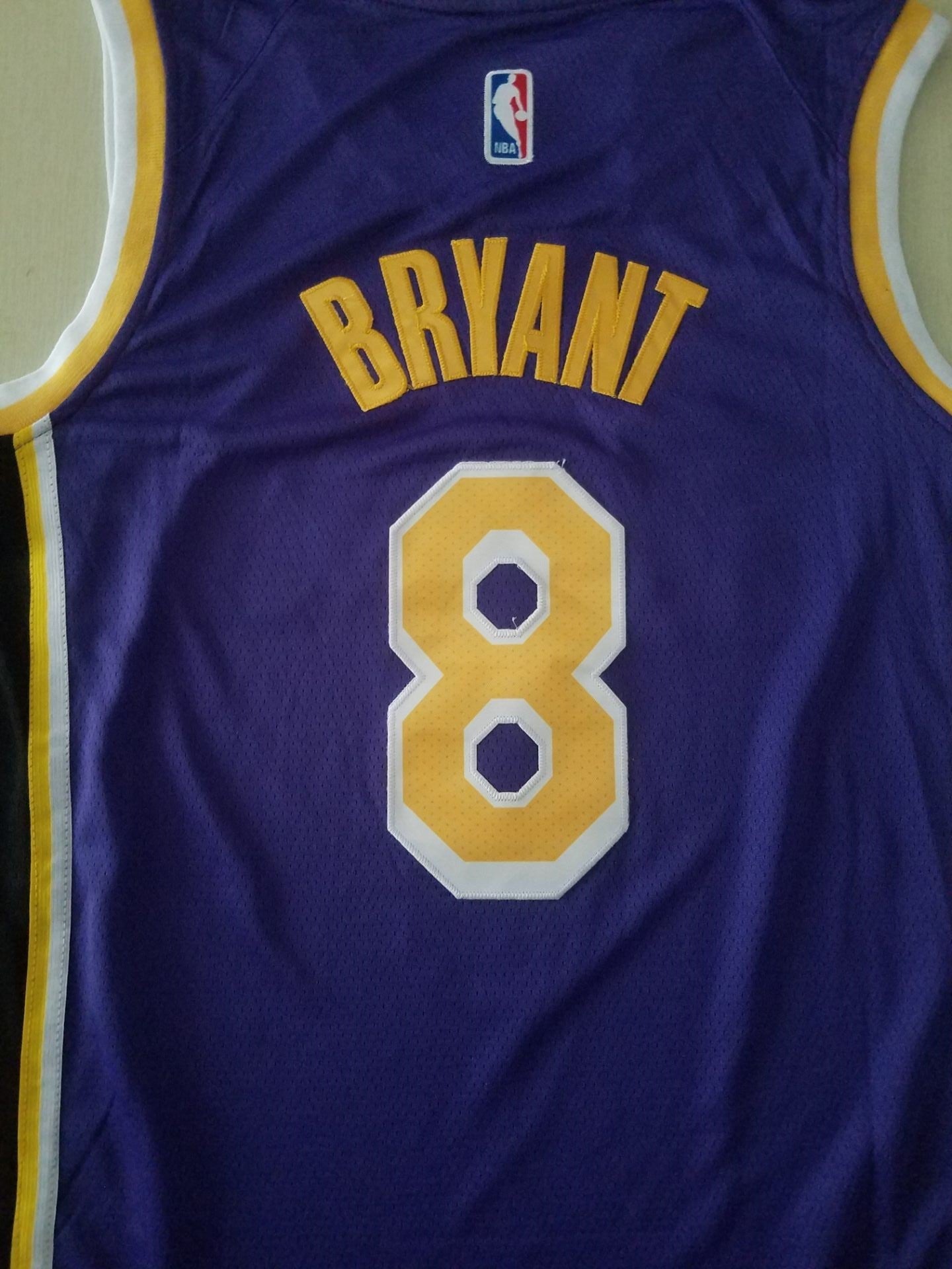 Men's Los Angeles Lakers Kobe Bryant #8 Purple Swingman Player Jersey