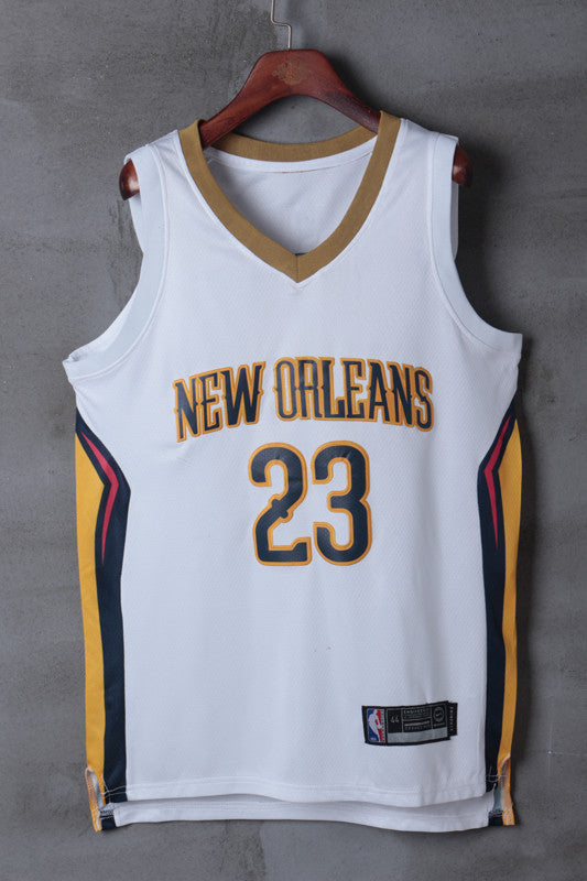 Weißes Swingman-Spielertrikot der New Orleans Pelicans Anthony Davis #23 NBA für Herren