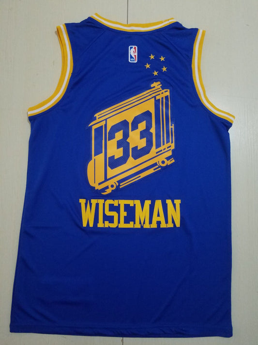 Men's Golden State Warriors James Wiseman #33 Blue Swingman Player Jersey