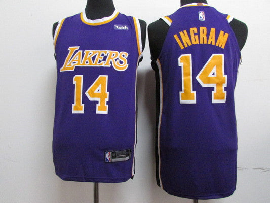 Men's Los Angeles Lakers Brandon Ingram #14 NBA Purple Swingman Jersey
