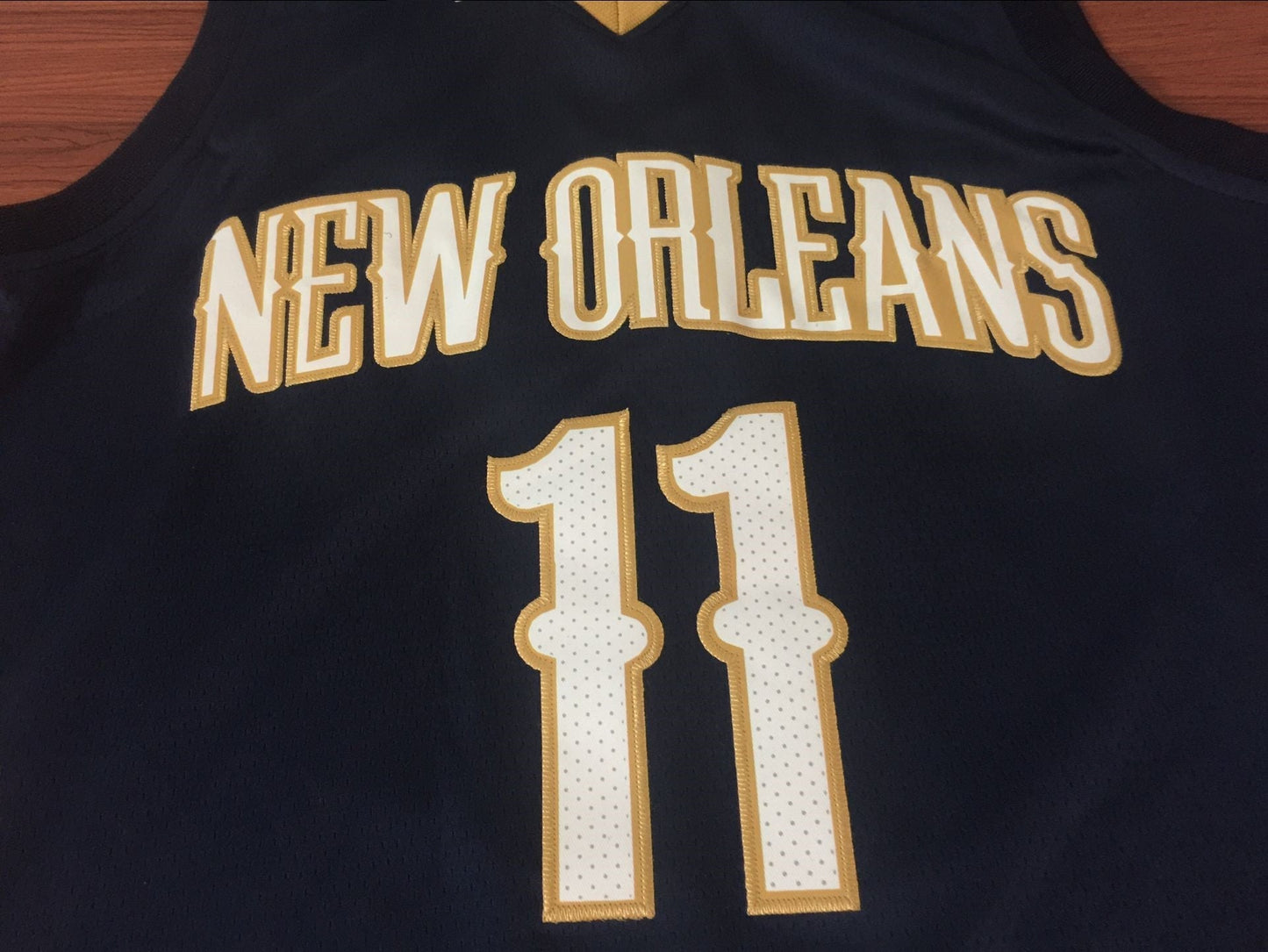 Dunkelblaues NBA-Spielertrikot der New Orleans Pelicans Jrue Holiday #11 für Herren